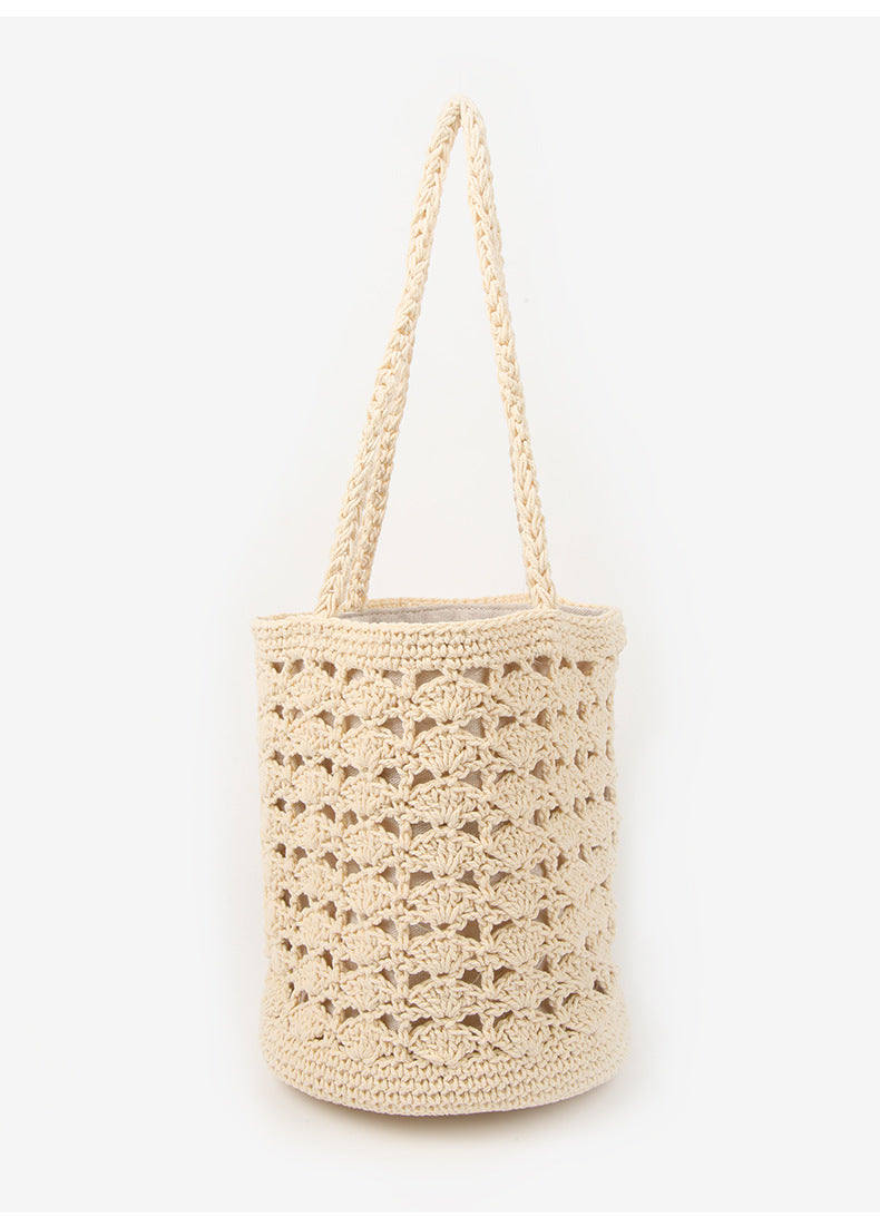 Damen Handgearbeitete Makramee Tasche mit doppeltem Innenfutter Brehn
