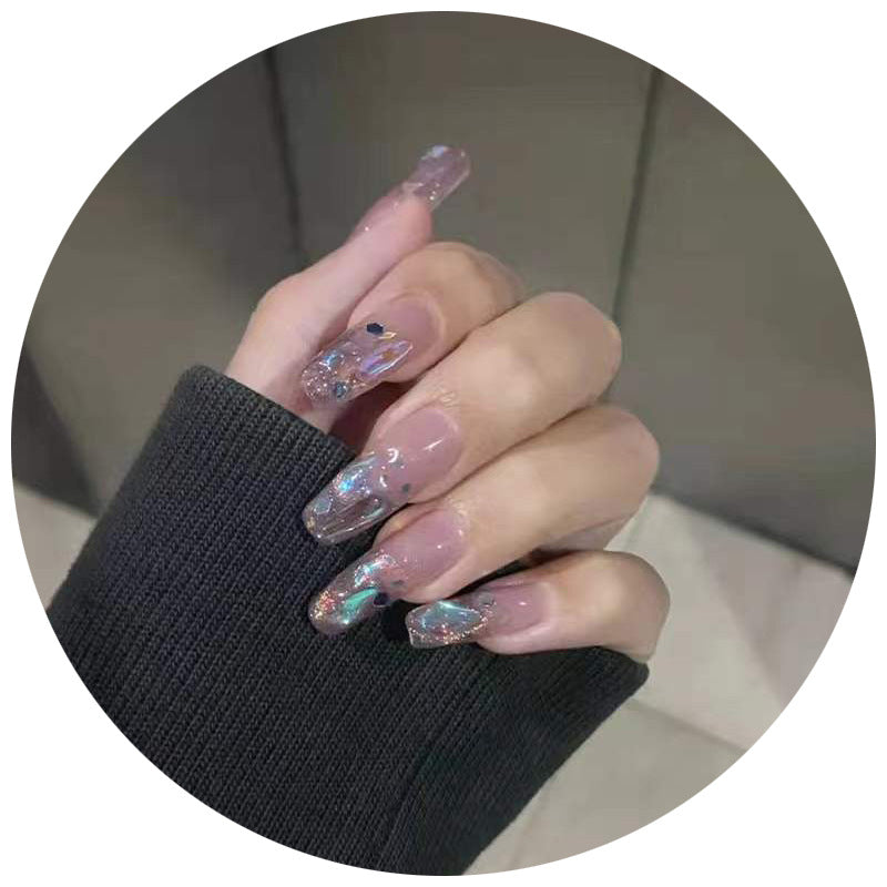 Premium Glitter Gel Press-On Nägel Brehn