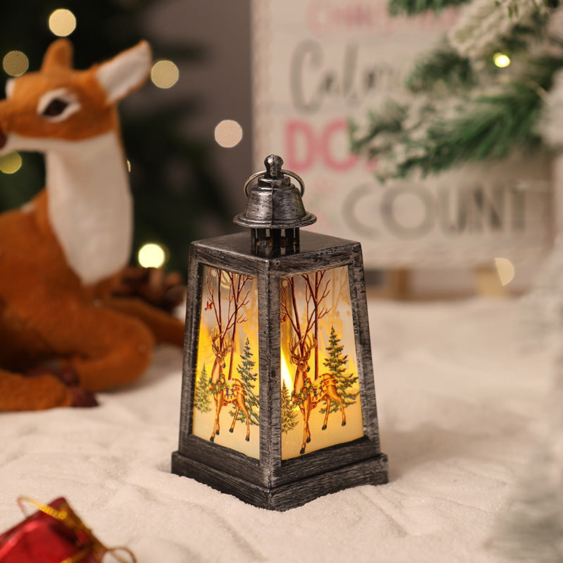 Dekorative Weihnachtslaterne mit Wintermotiven Brehn