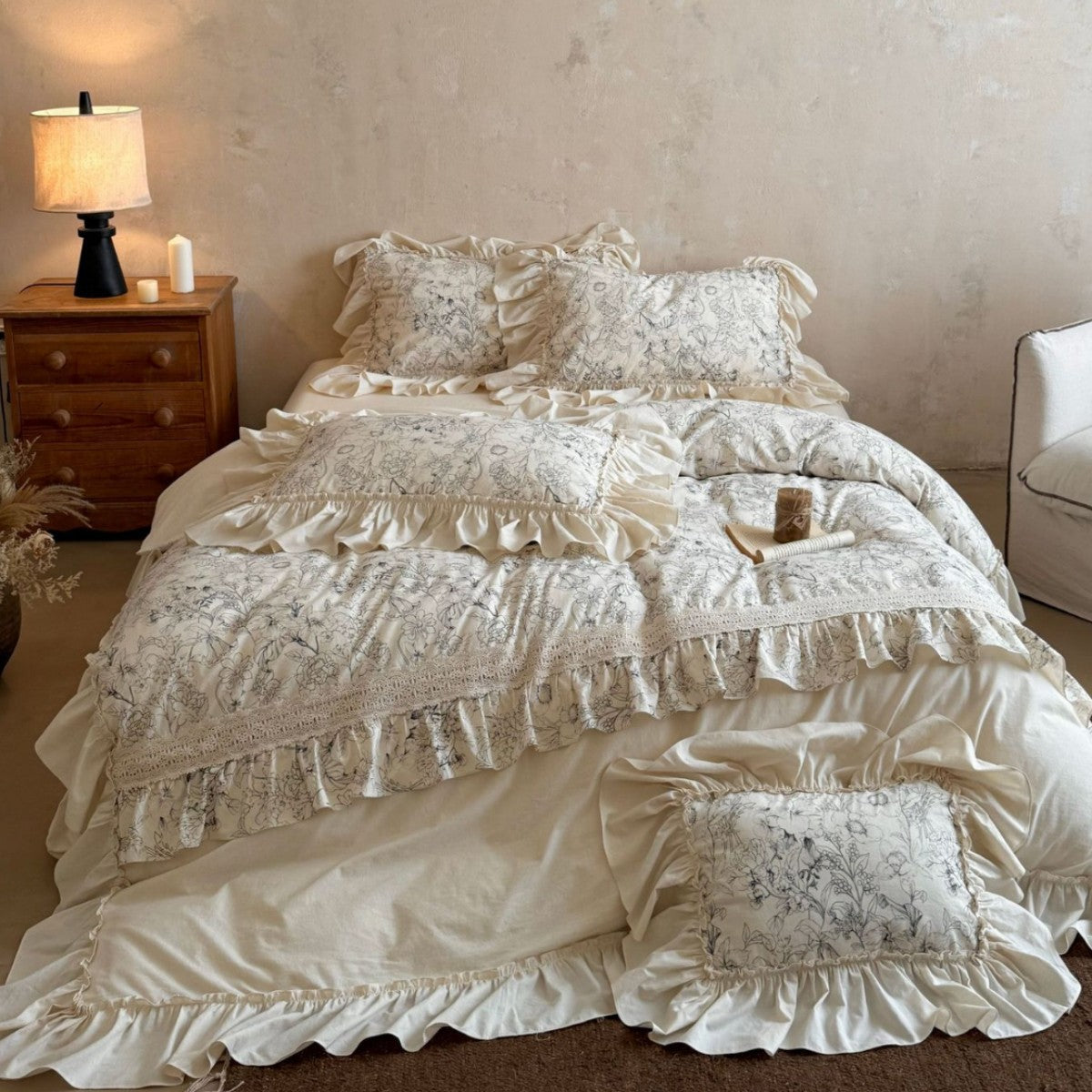 Rüsch Vintage Floral Baumwolle Bettbezug Set