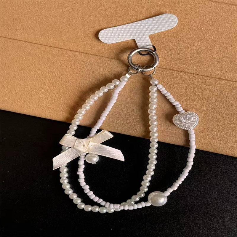 Eleganter Perlen Charm Schlüsselanhänger Brehn 1790135075