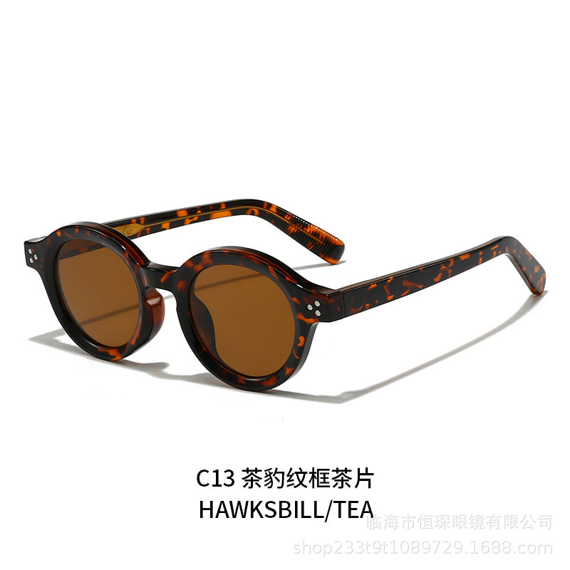 Damen modische Sonnenbrille im eleganten Runddesign Brehn