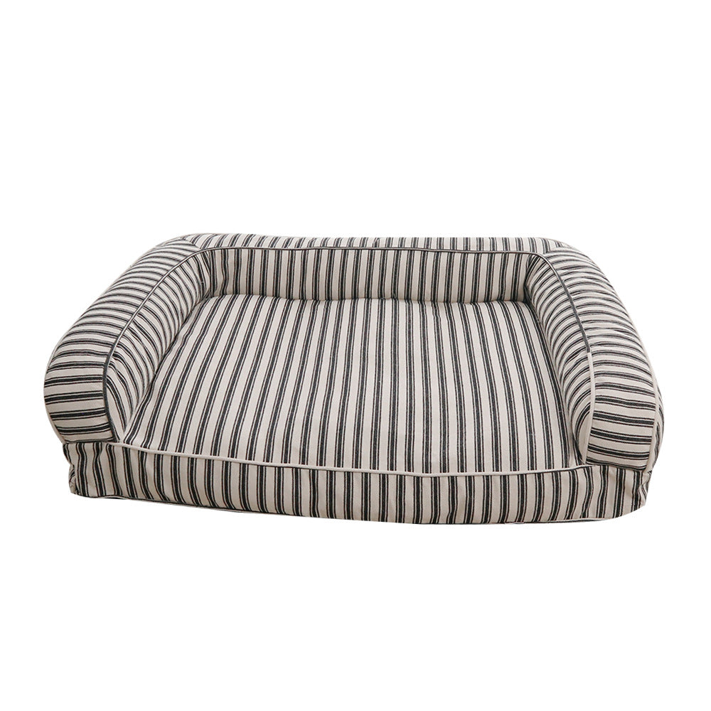 Gestreiftes orthopädisches Hunde-Sofa