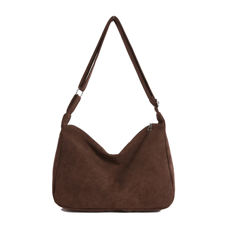 WoSoft Wildleder Hobo Handtasche Brehn