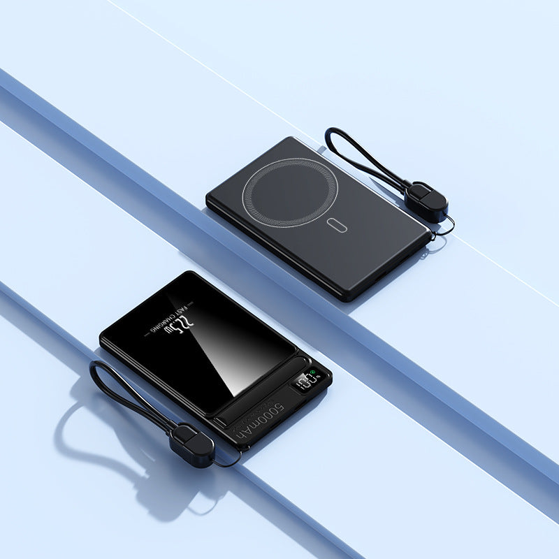 Tragbare Powerbank mit Kabelloser Ladefunktion Von Brehn