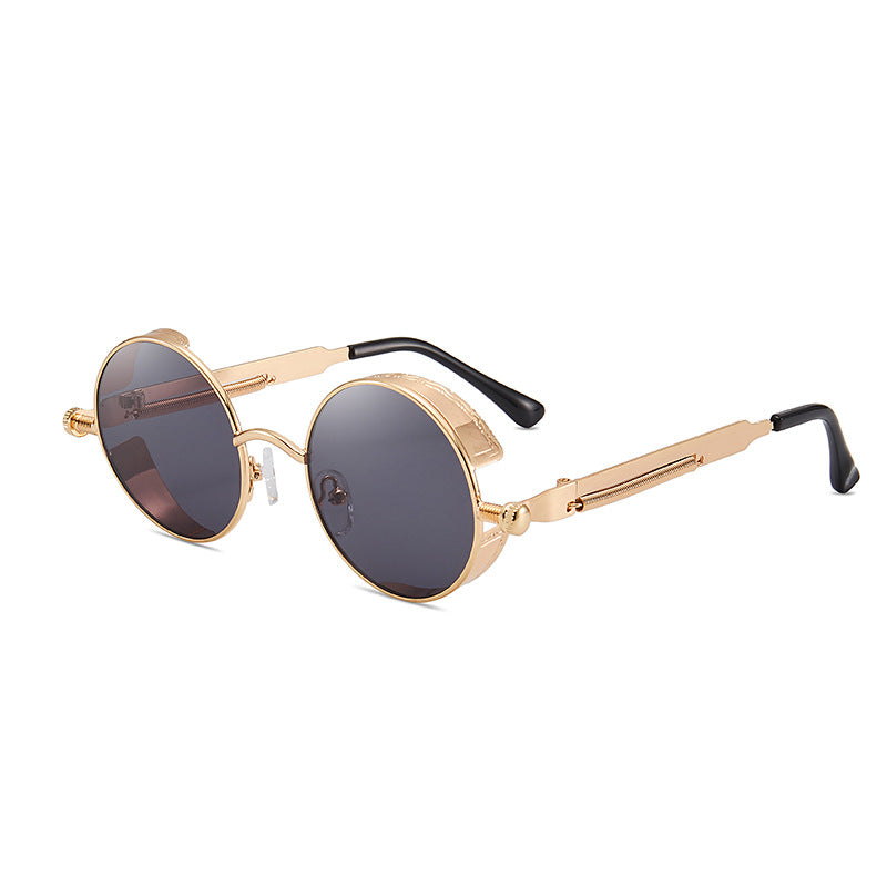 Damen Retro-inspirierte runde Sonnenbrille mit speziellen Gläsern Brehn