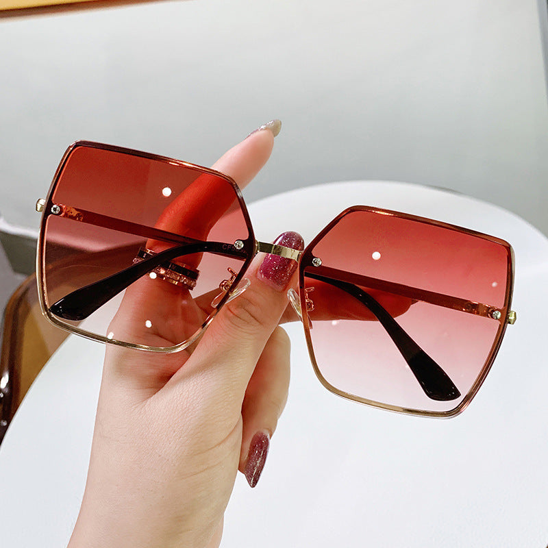 Damen modische quadratische Sonnenbrille mit polarisierenden Gläsern Brehn