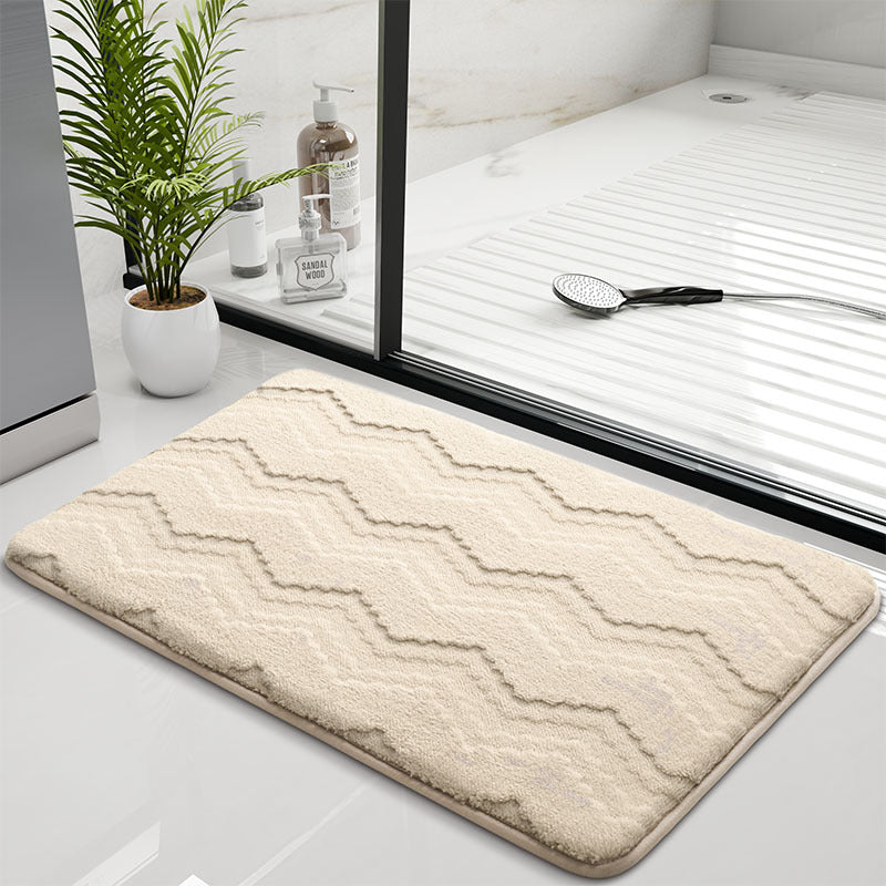Stylische Chevron-Badmatte Brehn