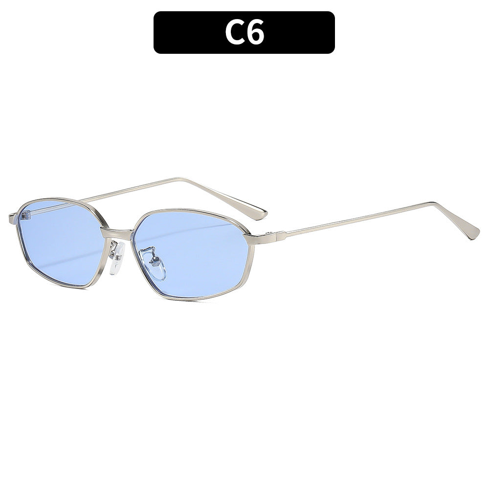 Elegante geometrische Rahmen Sonnenbrille