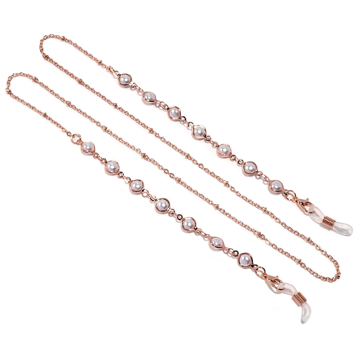 Elegante Perlenbesetzte Brillekette Brehn