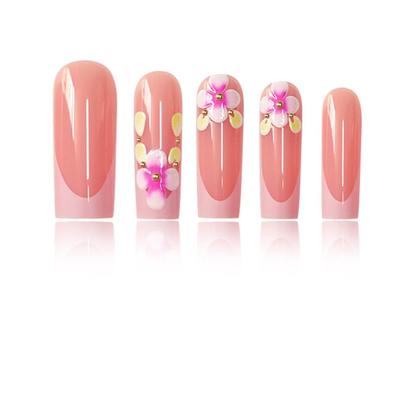 Blumenmuster Nagelspitzen Brehn