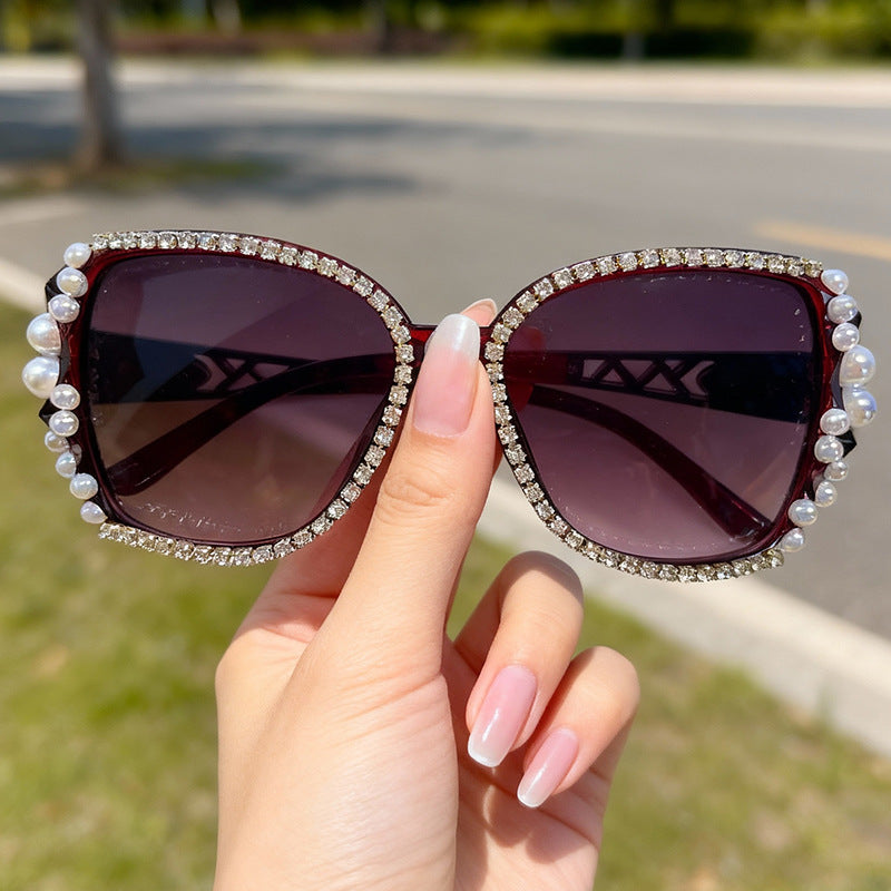 Verschnörkelte Katzenaugen-Sonnenbrille Brehn