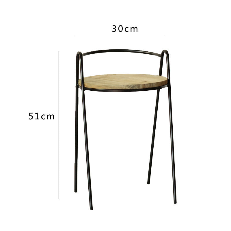 Moderner Hocker mit Holzsitz Brehn