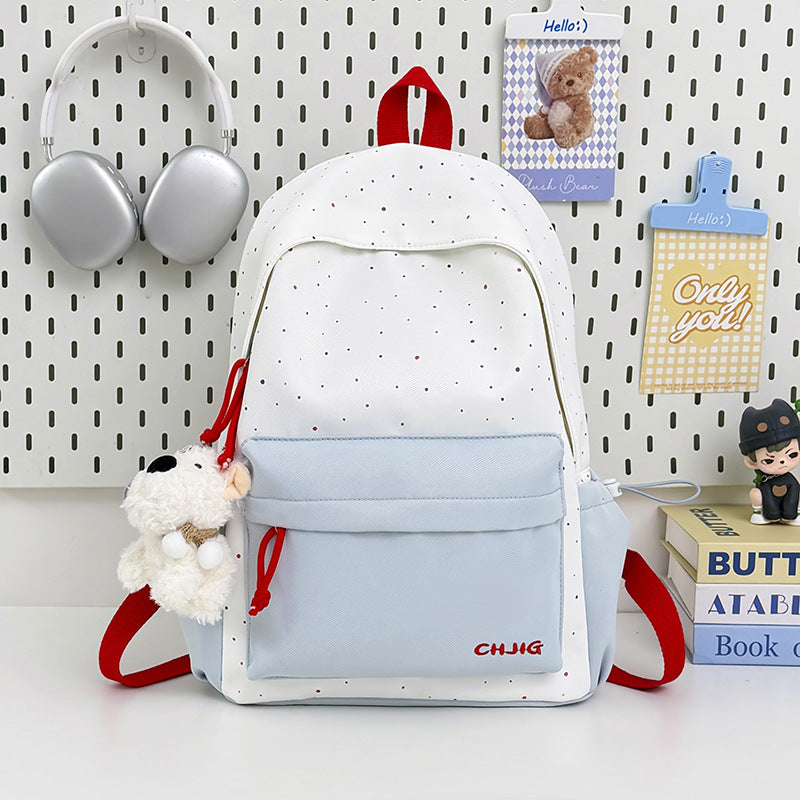 Lässiger gestreifter leichter Schulrucksack
