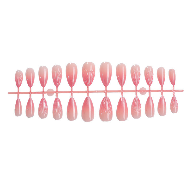Elegantes Press-On-Nagelkunst-Set mit strukturiertem Finish Brehn