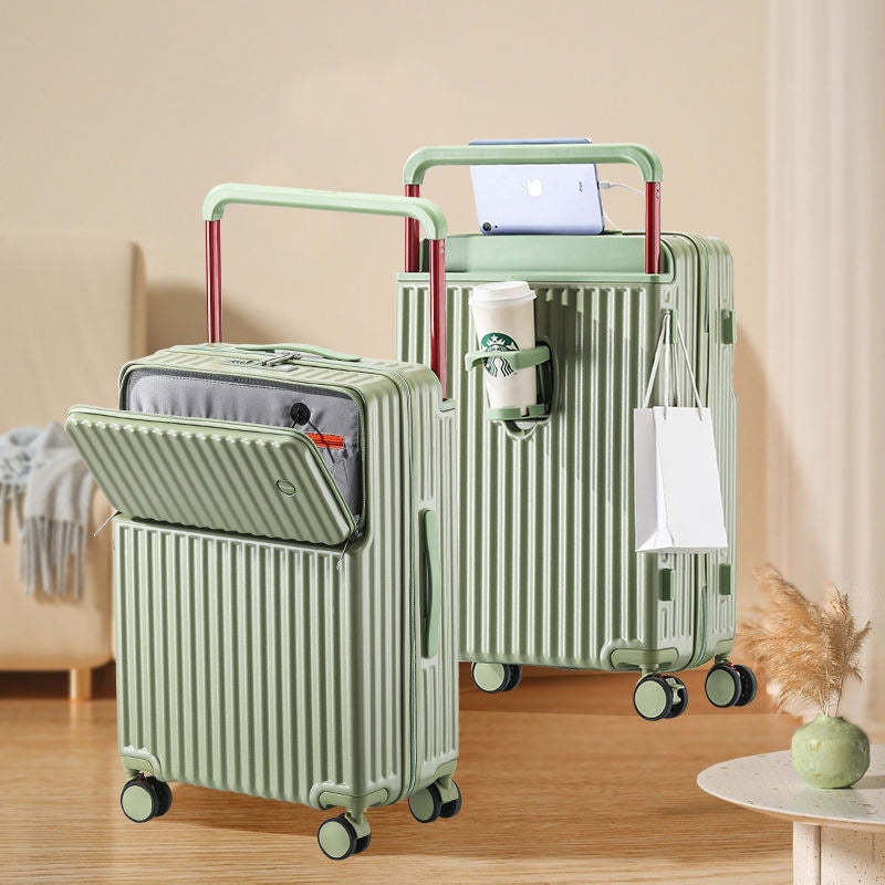 Unisex-Multi-Compartment-Rollende Hartschalenkoffer mit integriertem Ladeanschluss Brehn