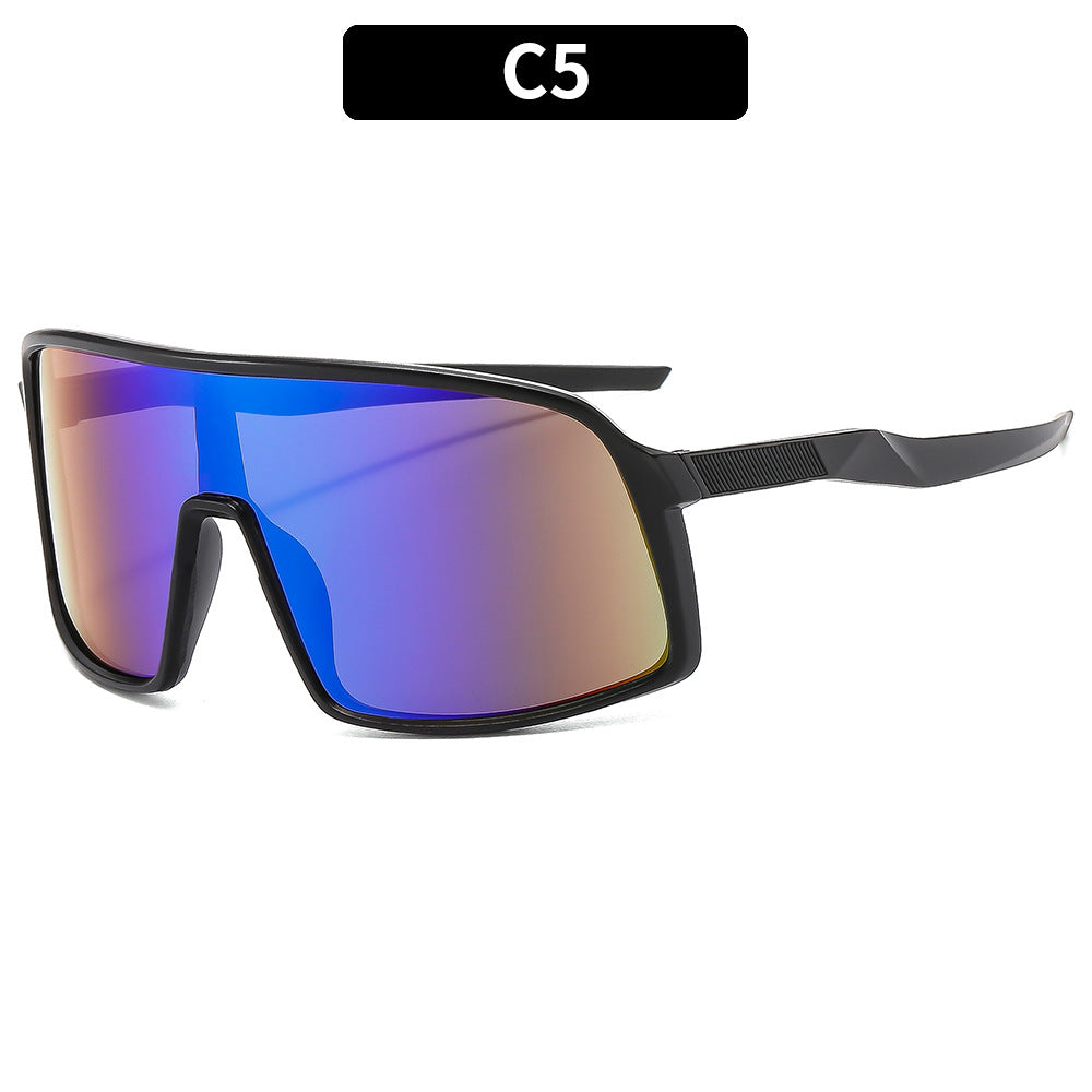 Oversized Schutzschild Sonnenbrille