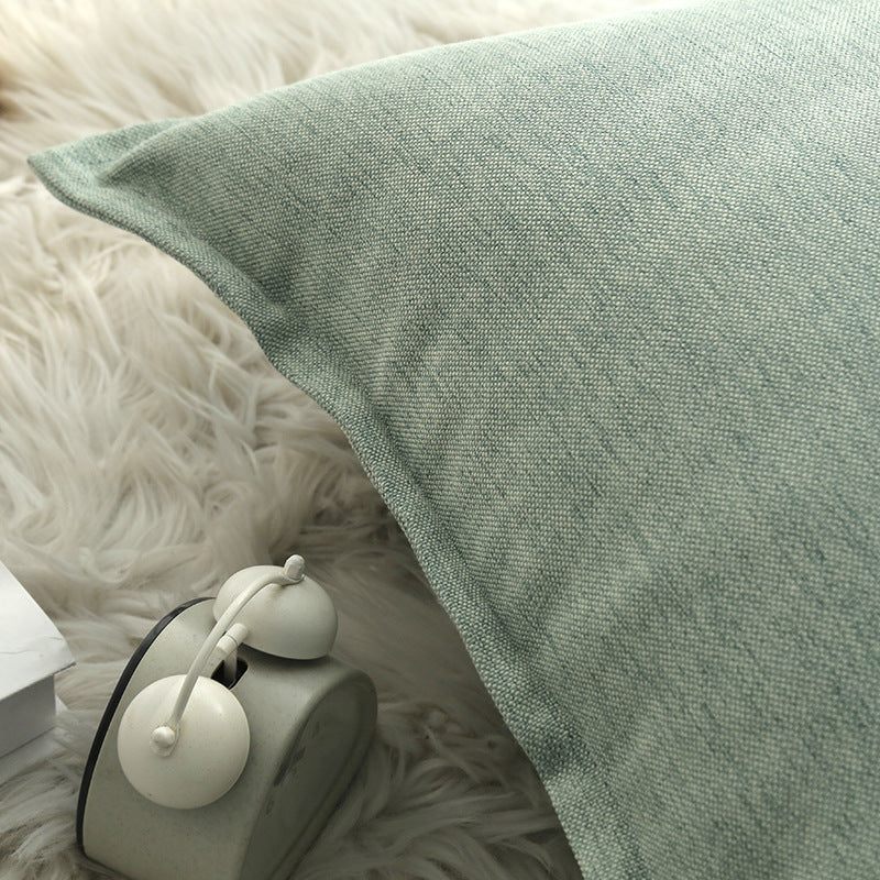 Dekorative Leinen-Wurfpillow-Bezug mit Paspelkante