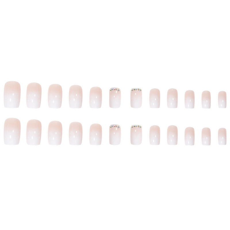 Elegante Französische Spitzen Acryl-Nagelverlängerungen Brehn