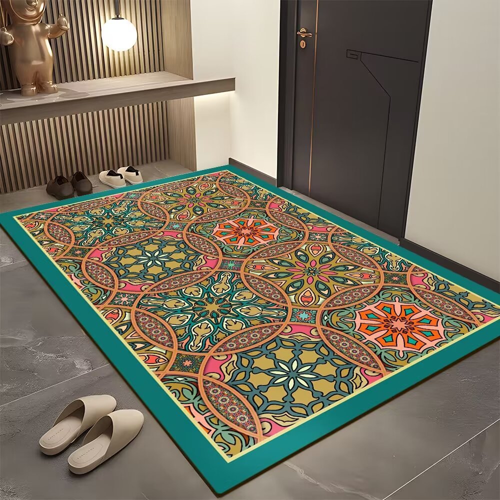 Geometrisch gemusterter Teppich