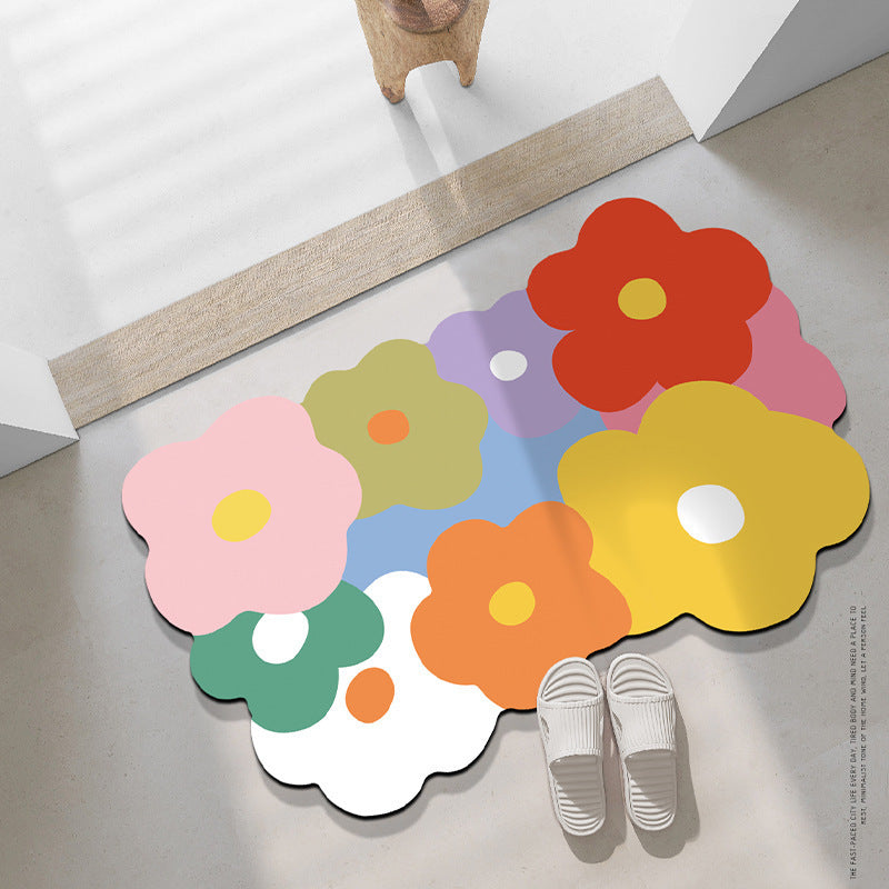 Buntes Floral Teppich Brehn
