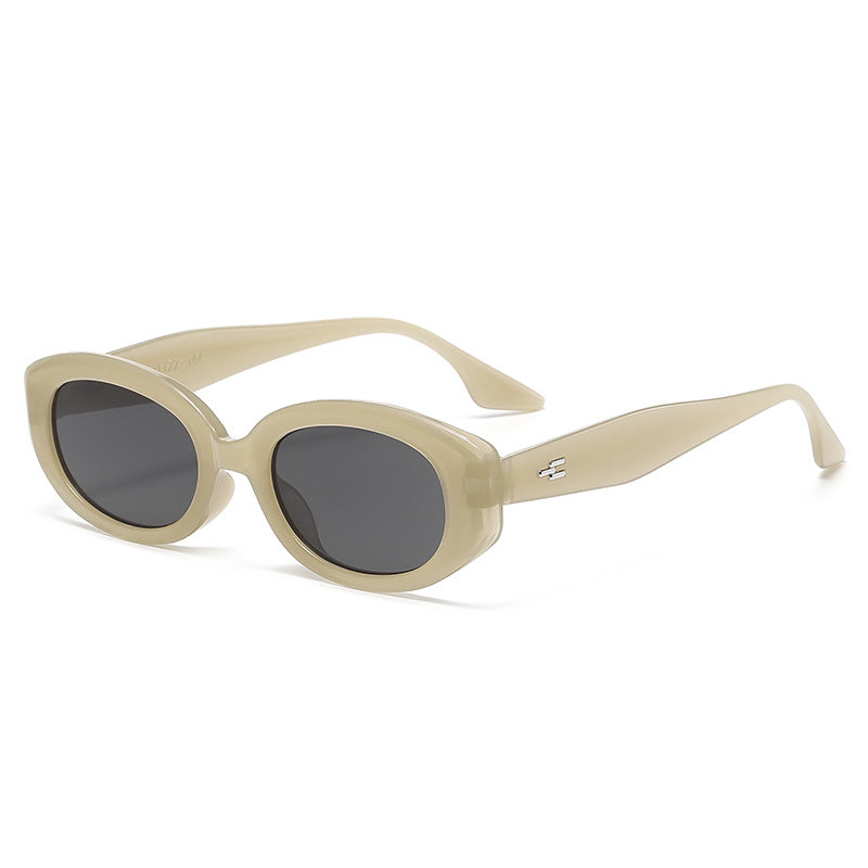 Damen modische Sonnenbrille mit modernem, ovalem Rahmen Brehn