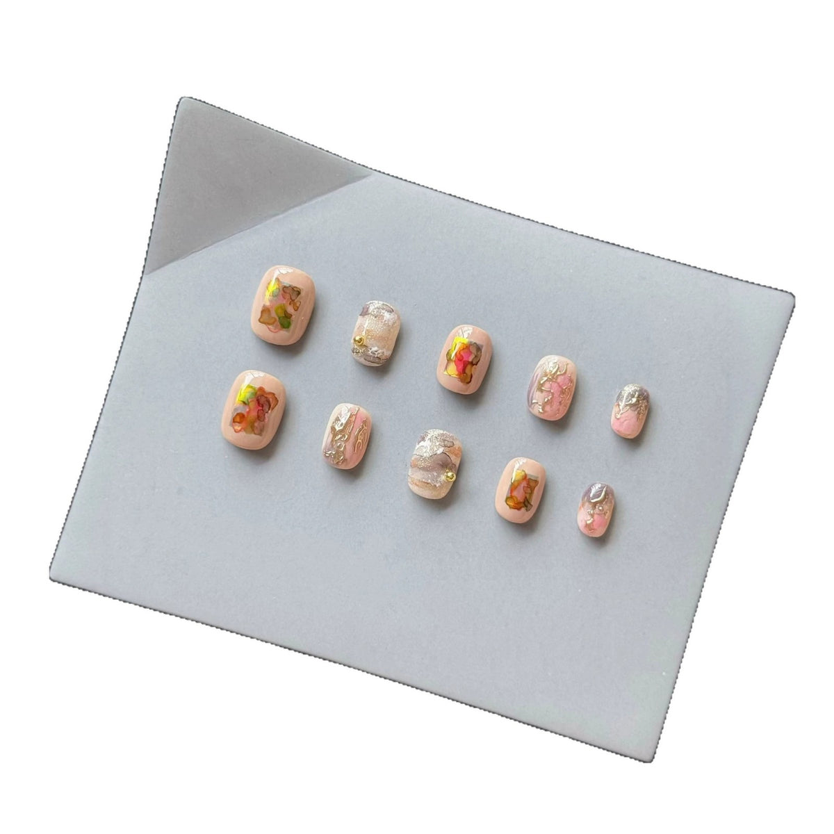 Künstlerisches Floral Design Press-On Nagelset 1791774497