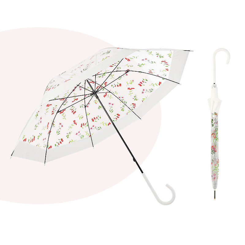 Damen Transparenter Regenschirm mit ergonomischem Griff Brehn