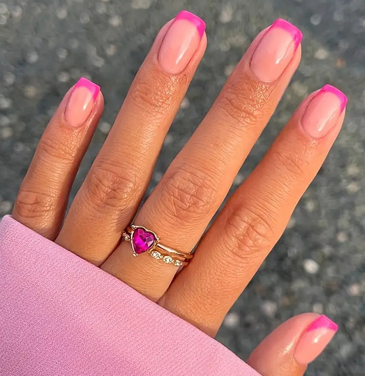 Elegante französische Spitze Nagelkunst Brehn