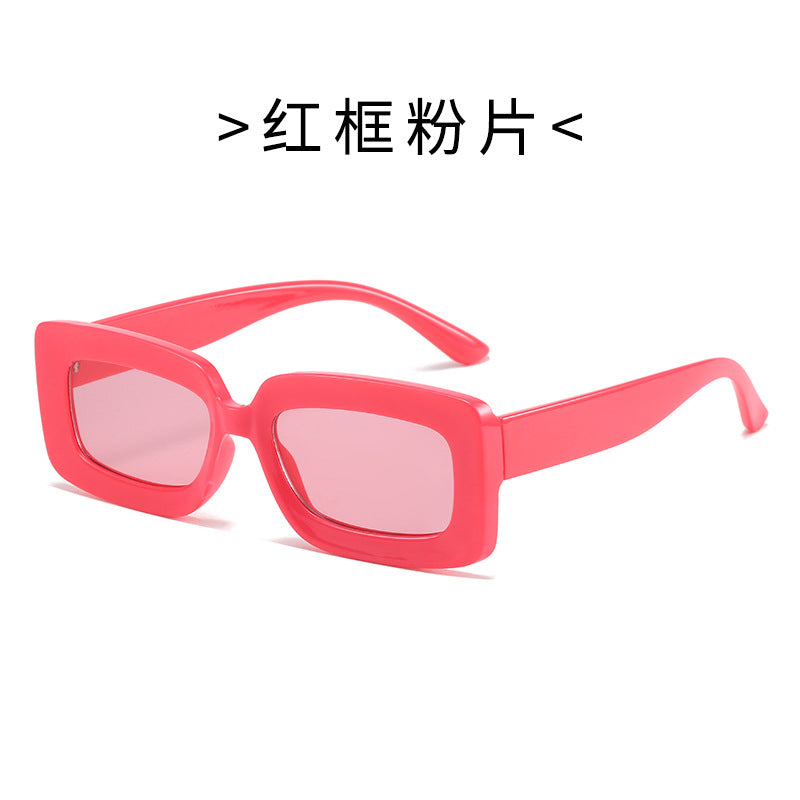 Damen Modische Schildkröten-Sonnenbrille mit rechteckigem Rahmen und Verlaufsgläsern Brehn