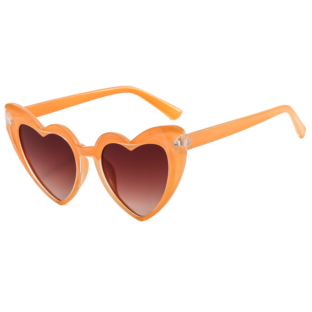 Damen modische Herz-Sonnenbrille mit UV-Schutz Brehn