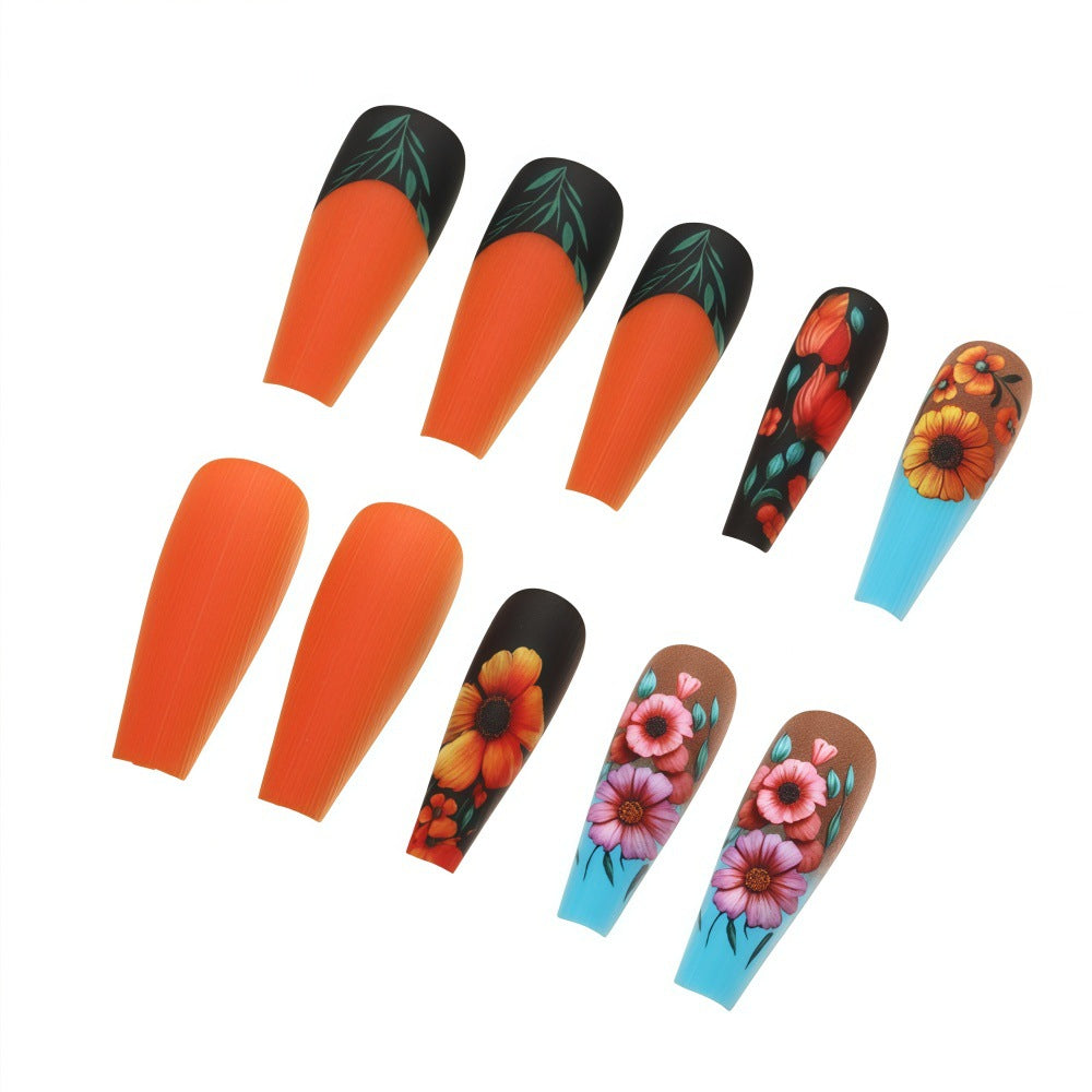 Kunstnail Set mit floralen Motiven Brehn