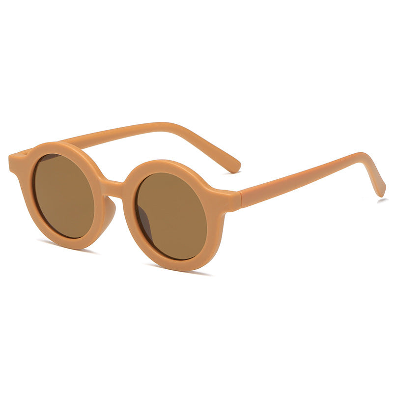 Damen runde Sonnenbrille mit robustem Design und UV-Schutz Brehn