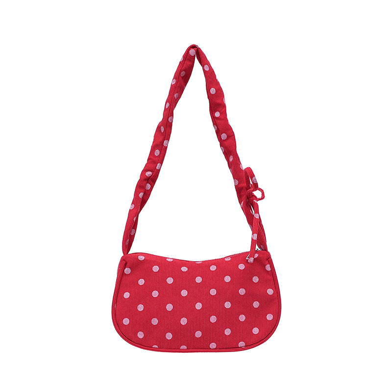 WoVintage Polka Dot Umhängetasche Brehn