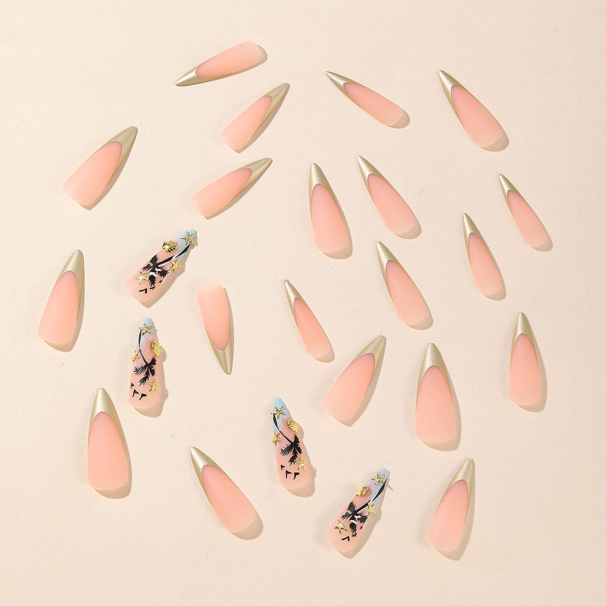 Künstlerische Stiletto Nagelkunst Brehn
