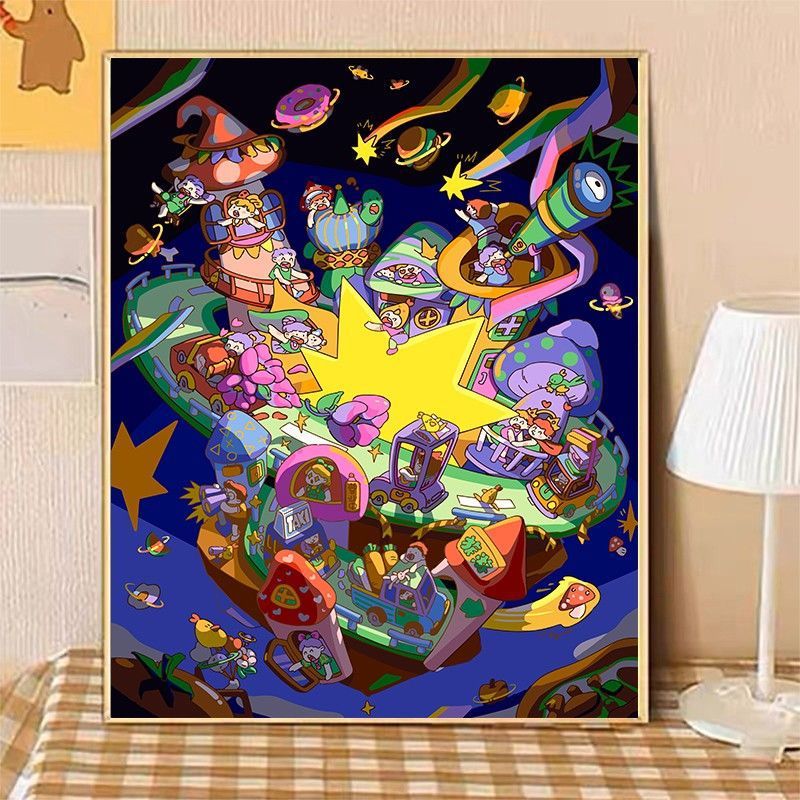 Gemütliche Wohnillustration Leinwandkunst Brehn