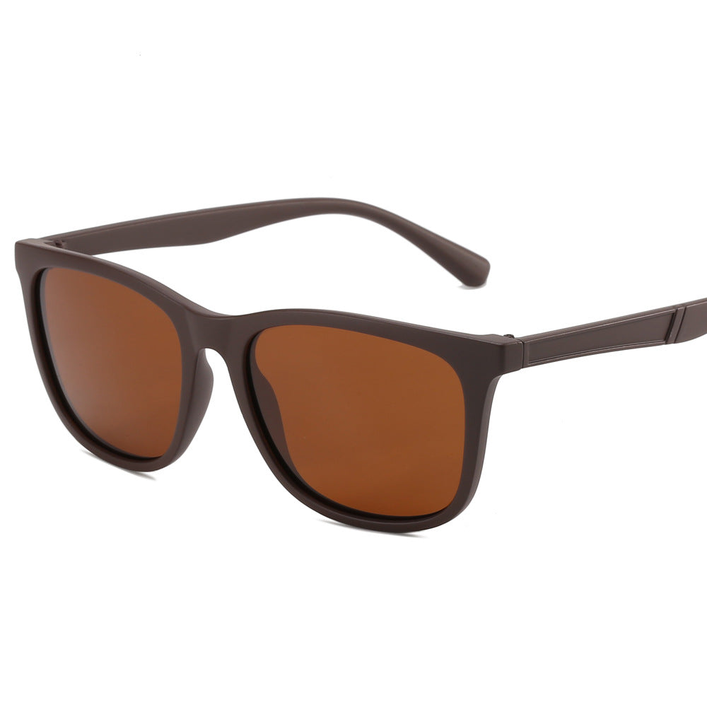 Damen modische Sonnenbrille mit robustem, mattem Rahmen Brehn