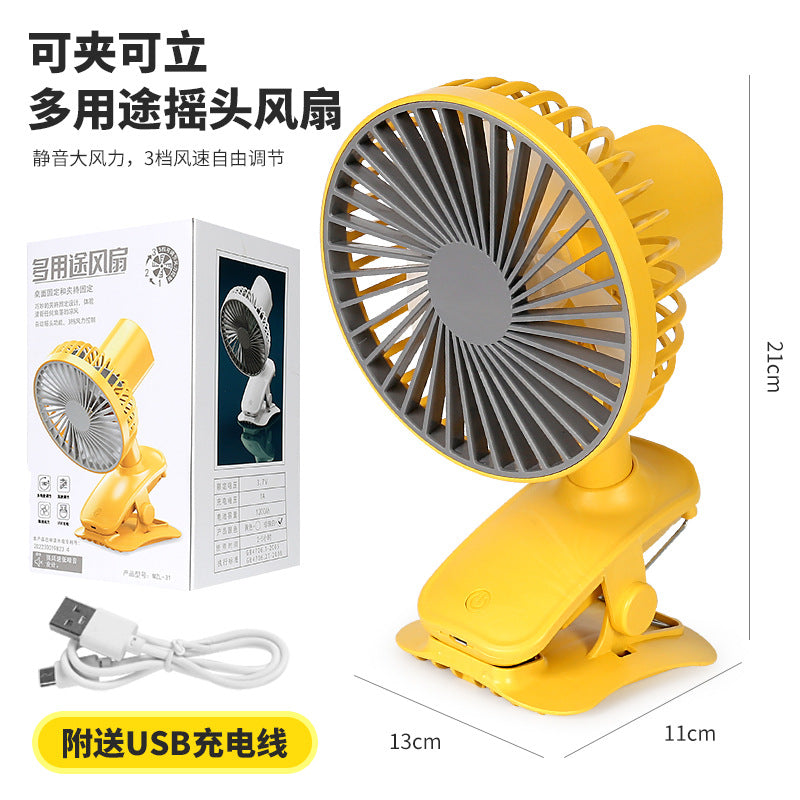 Damen tragbarer USB-Clipsventilator Brehn