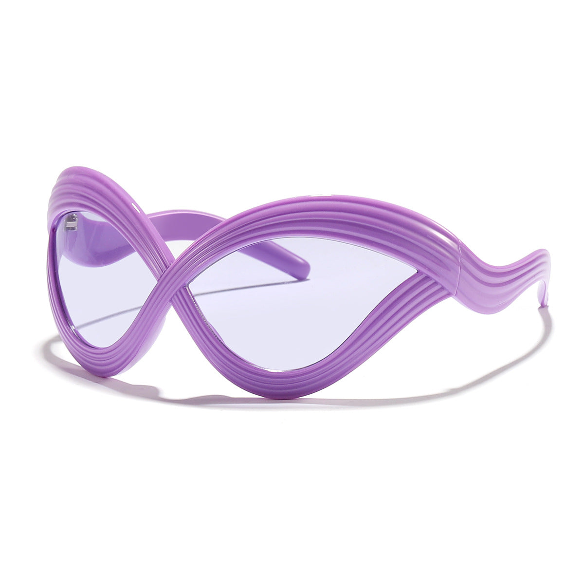 Damen modische Sonnenbrille mit innovativem Wellenrahmen Brehn