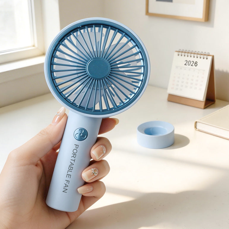 Damen tragbarer Mini-Handventilator mit USB-Ladefunktion und ergonomischem Griff Brehn