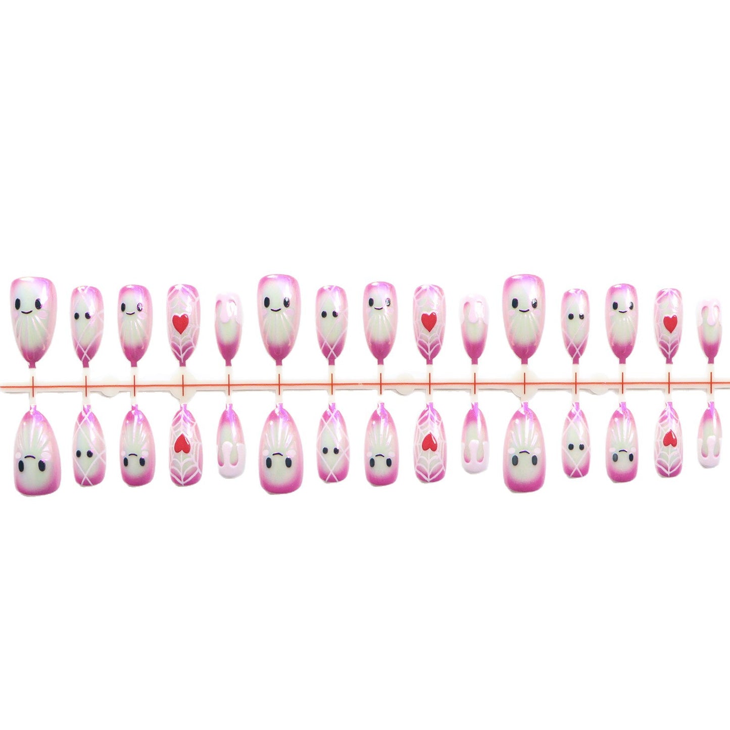 Verspielt Charakter Press-On Nail Art Set Brehn