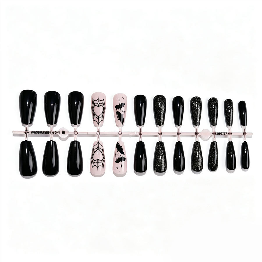 Halloween-Themen Press-On Nagelset Brehn