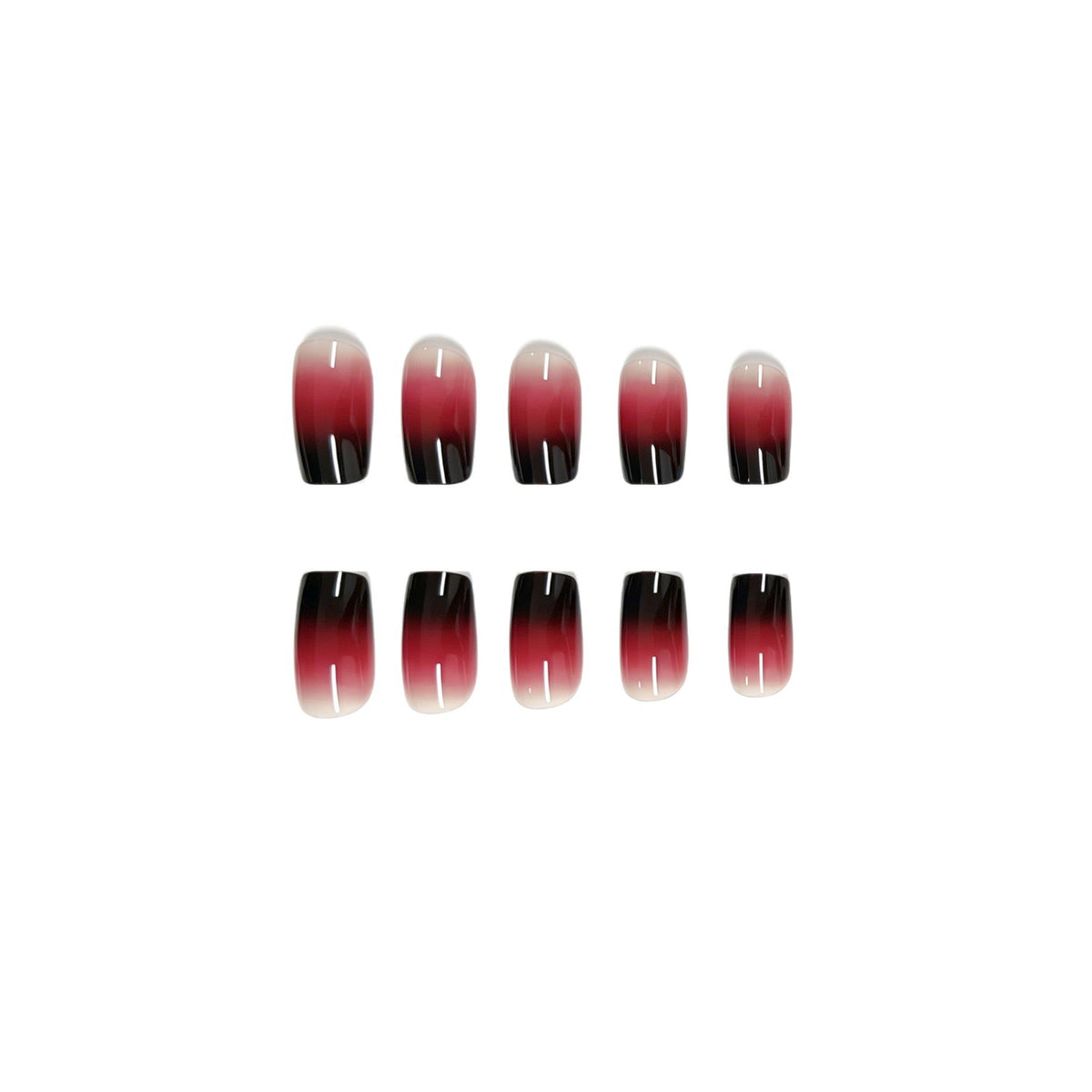 Ombre Akryl-Nagelverlängerungen Brehn