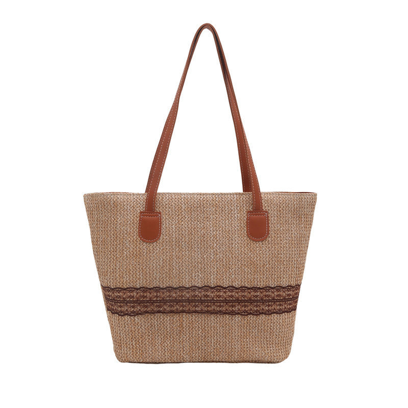 Umweltfreundliche handgewebte Strandtasche Brehn
