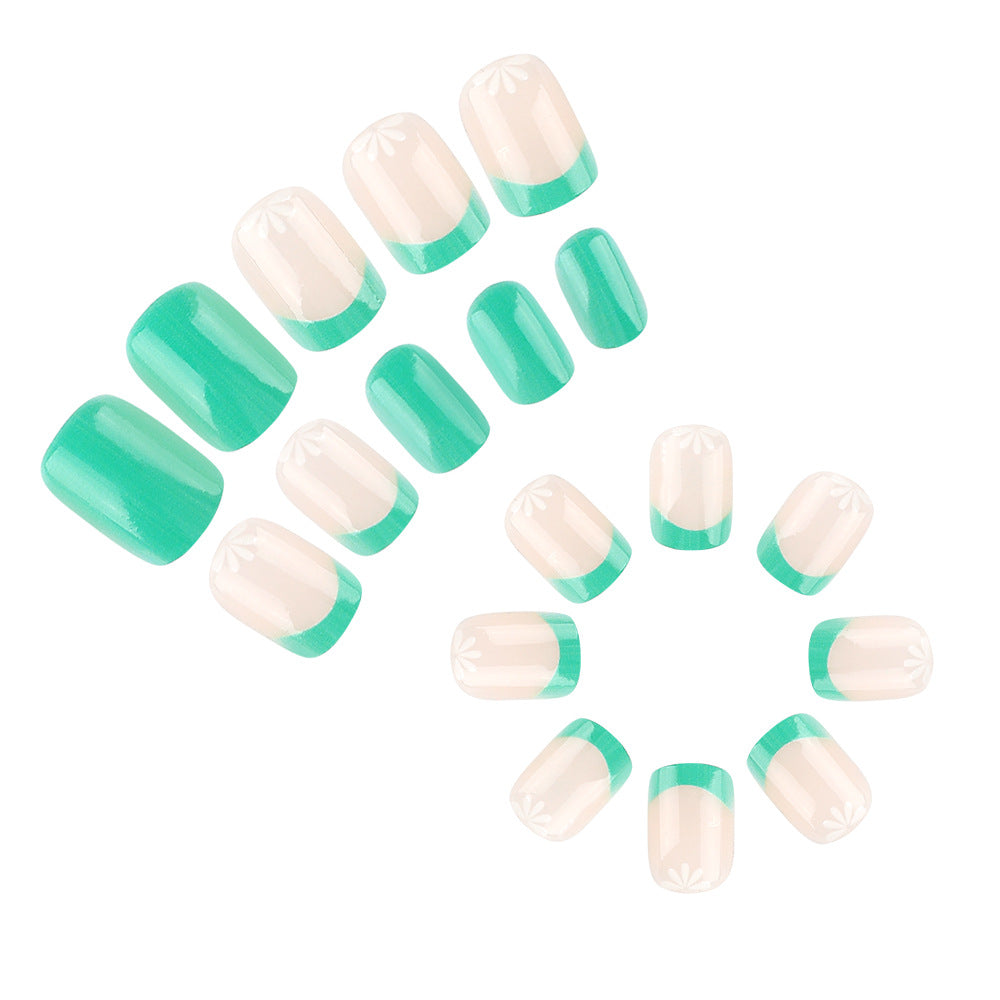 Elegante florale Design Aufklebenägel Set Brehn