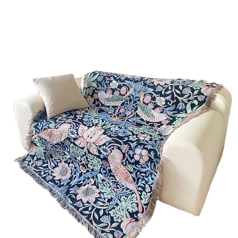 Gewebte florale Wandteppich-Decke