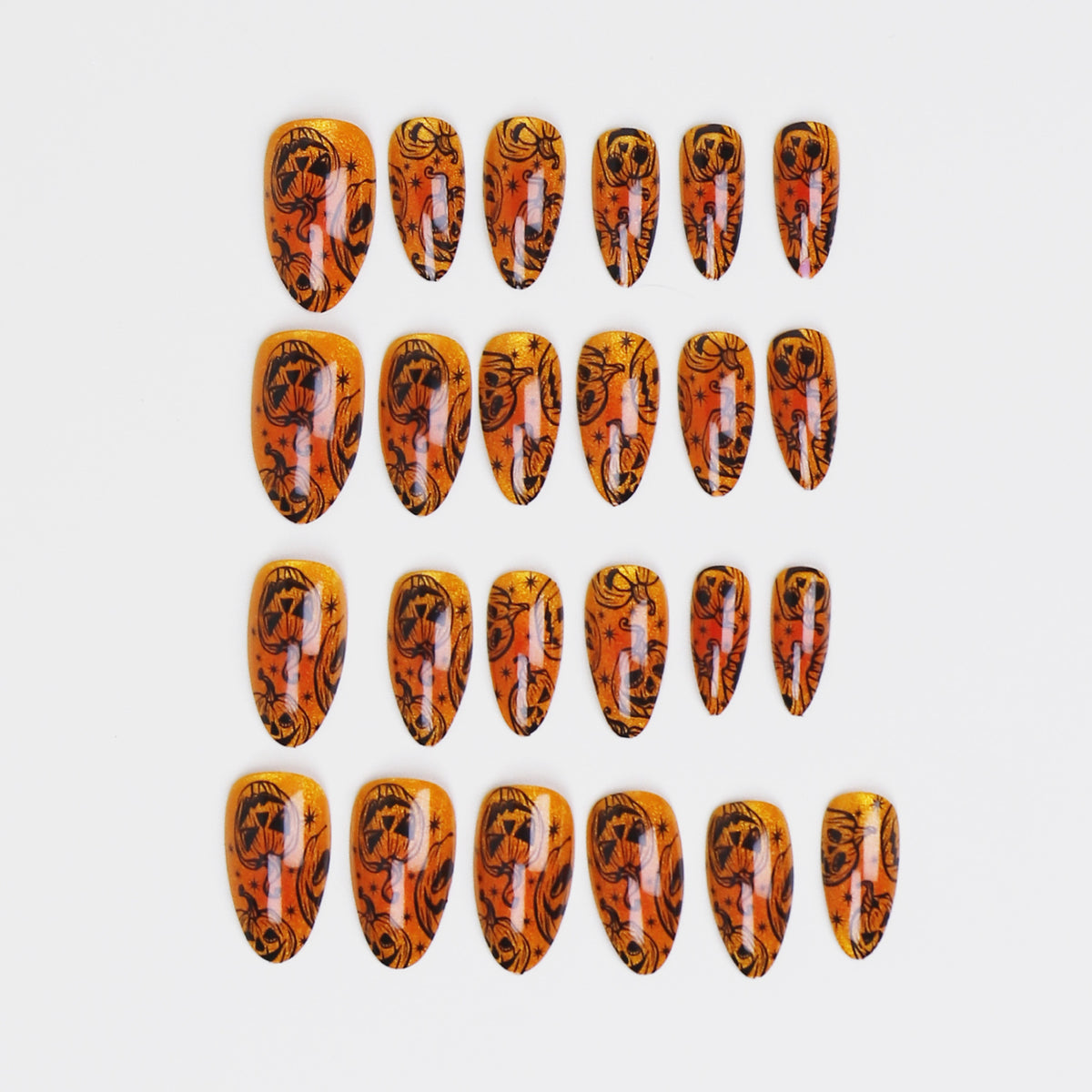 Halloween-Themen Press-On Nagelkunst