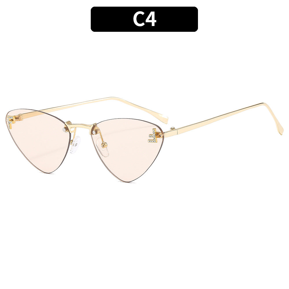 Schlanke Winkelige Katzenaugen-Sonnenbrille