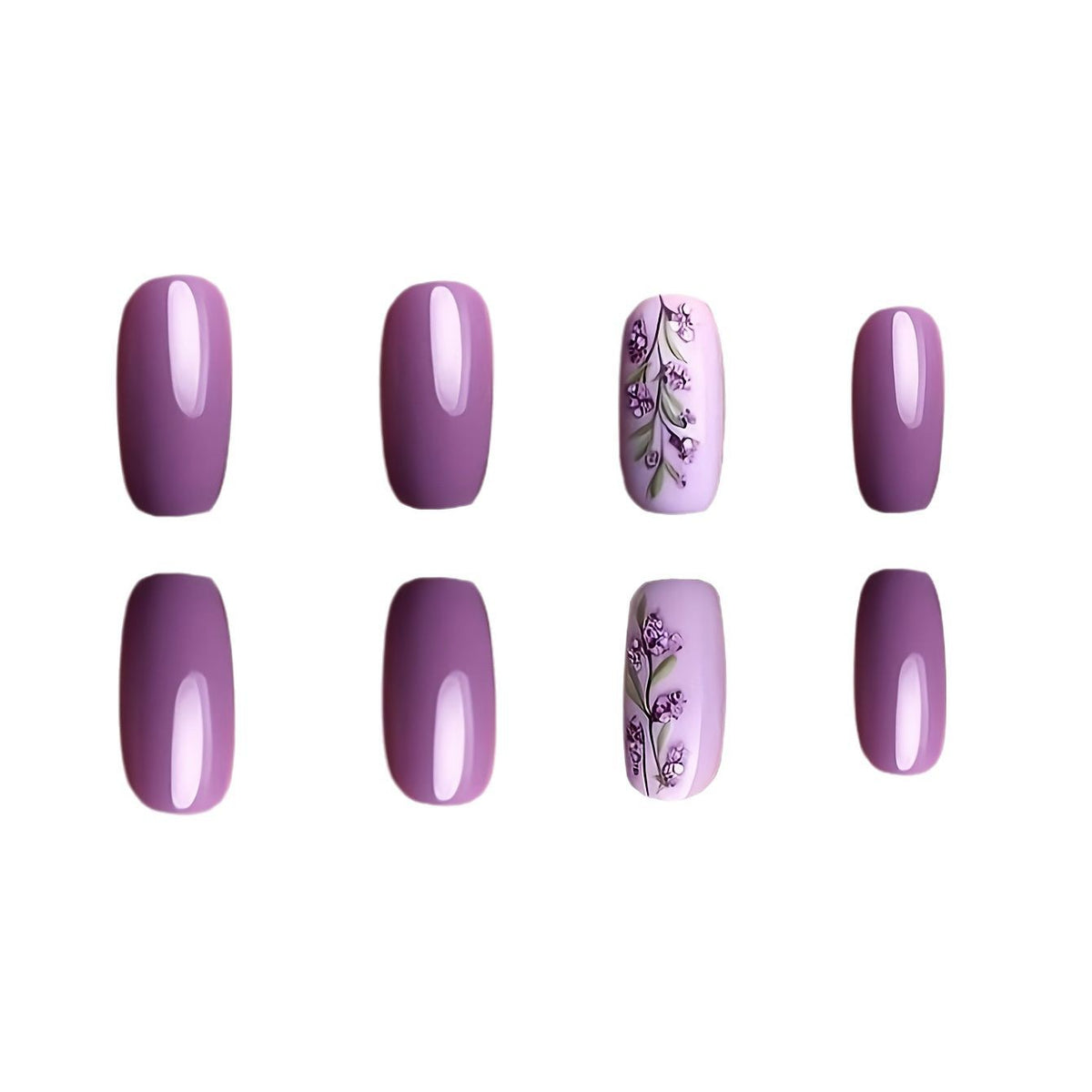 Blumenverziertes Nagelkunst-Set Brehn