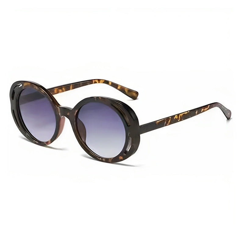 Damen Ovalförmige Designer-Sonnenbrille mit klassischem Detail Brehn